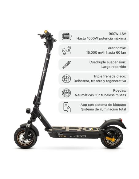 SmartGyro K2 PRO Black Certificado