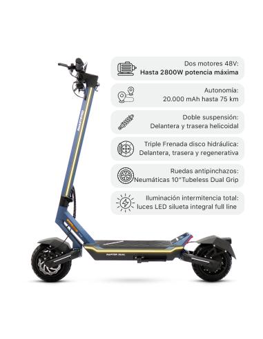 Patinete eléctrico smartGyro Raptor Dual Evo LR